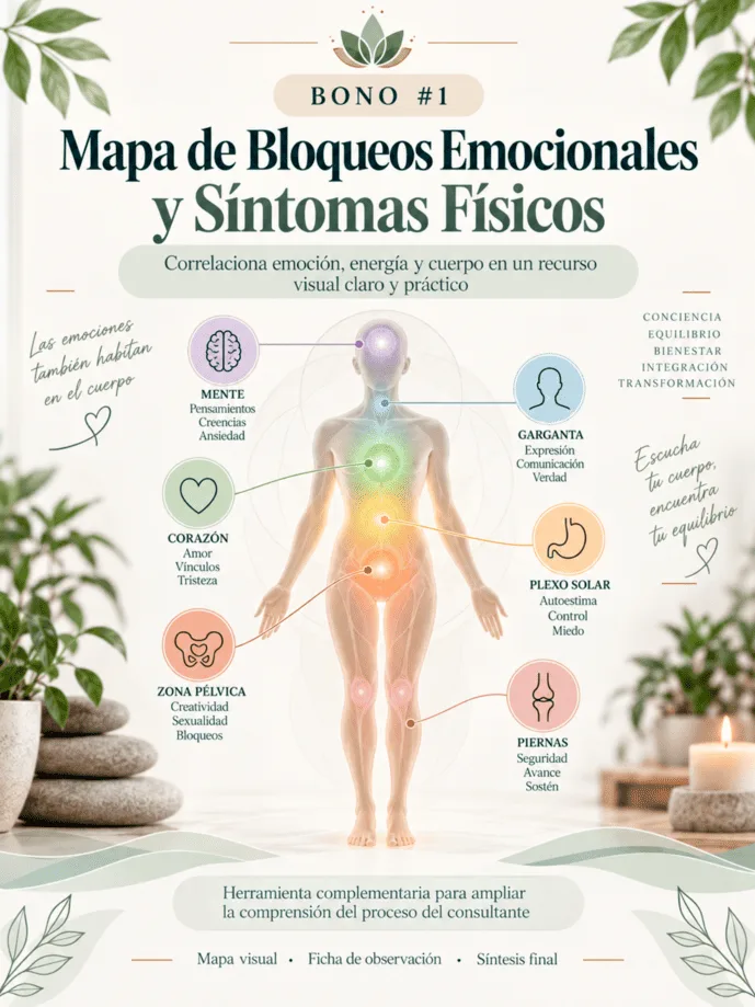 Mapa de Bloqueos Emocionales y Síntomas Físicos