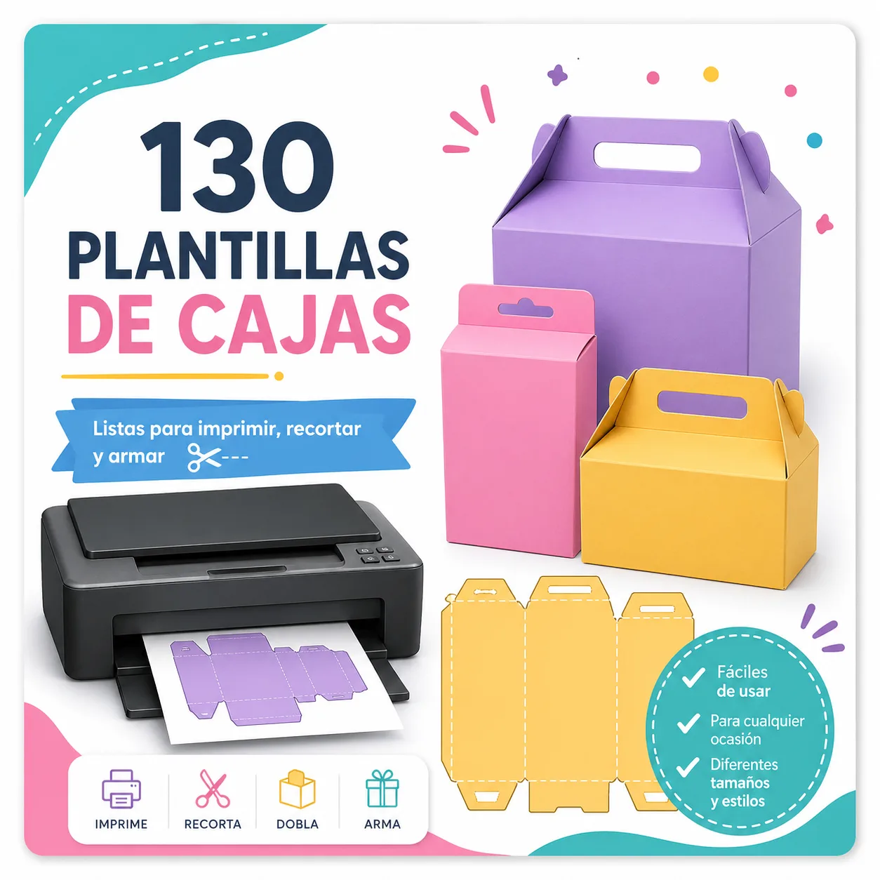 130 Plantillas de Cajas Boutique